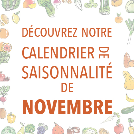 Découvrez notre calendrier de saisonnalité de Novembre 2023 !