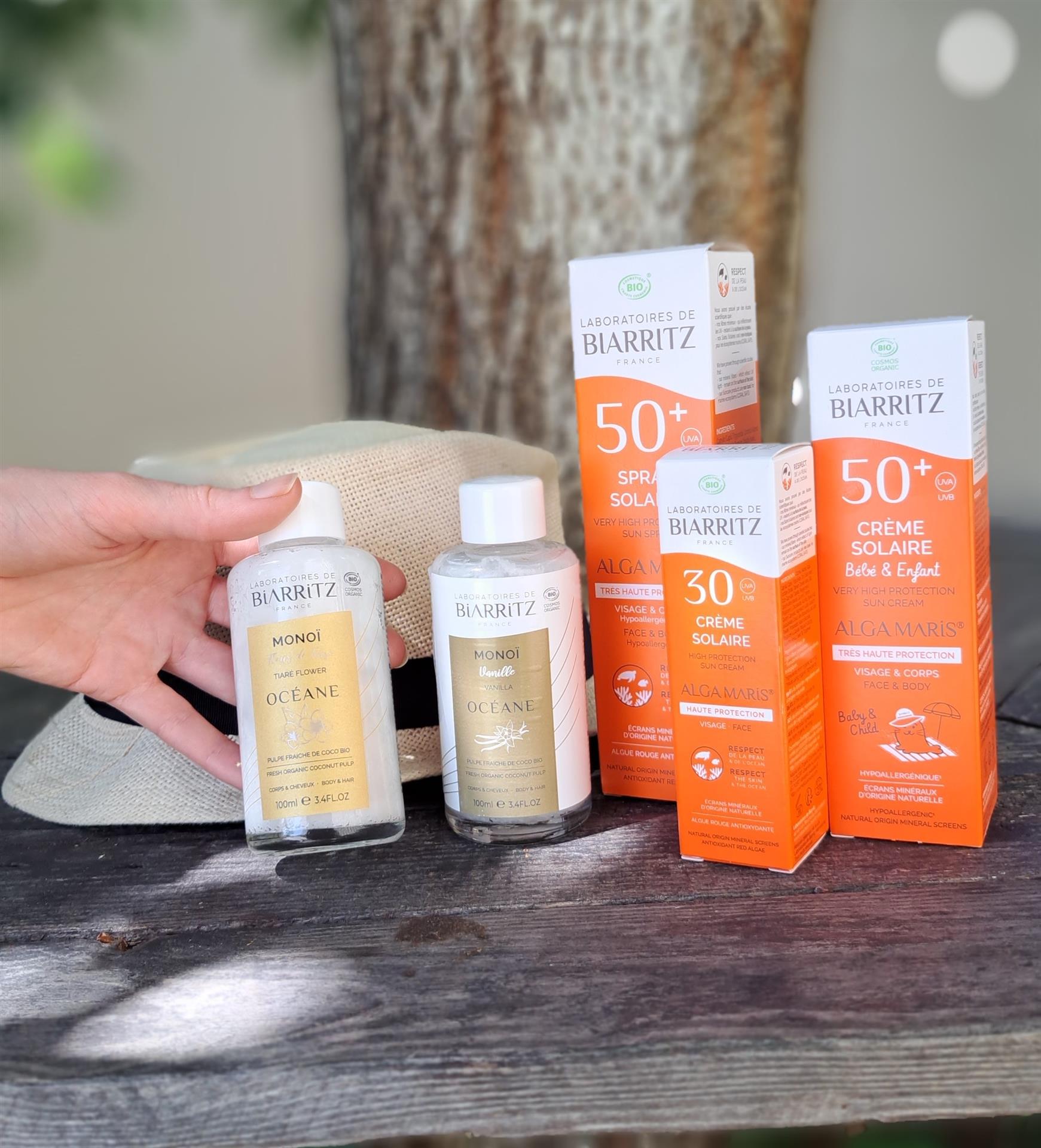 Crèmes solaires et huiles de Monoï du Laboratoire de Biarritz Crèmes solaires et huiles de Monoï du Laboratoire de Biarritz