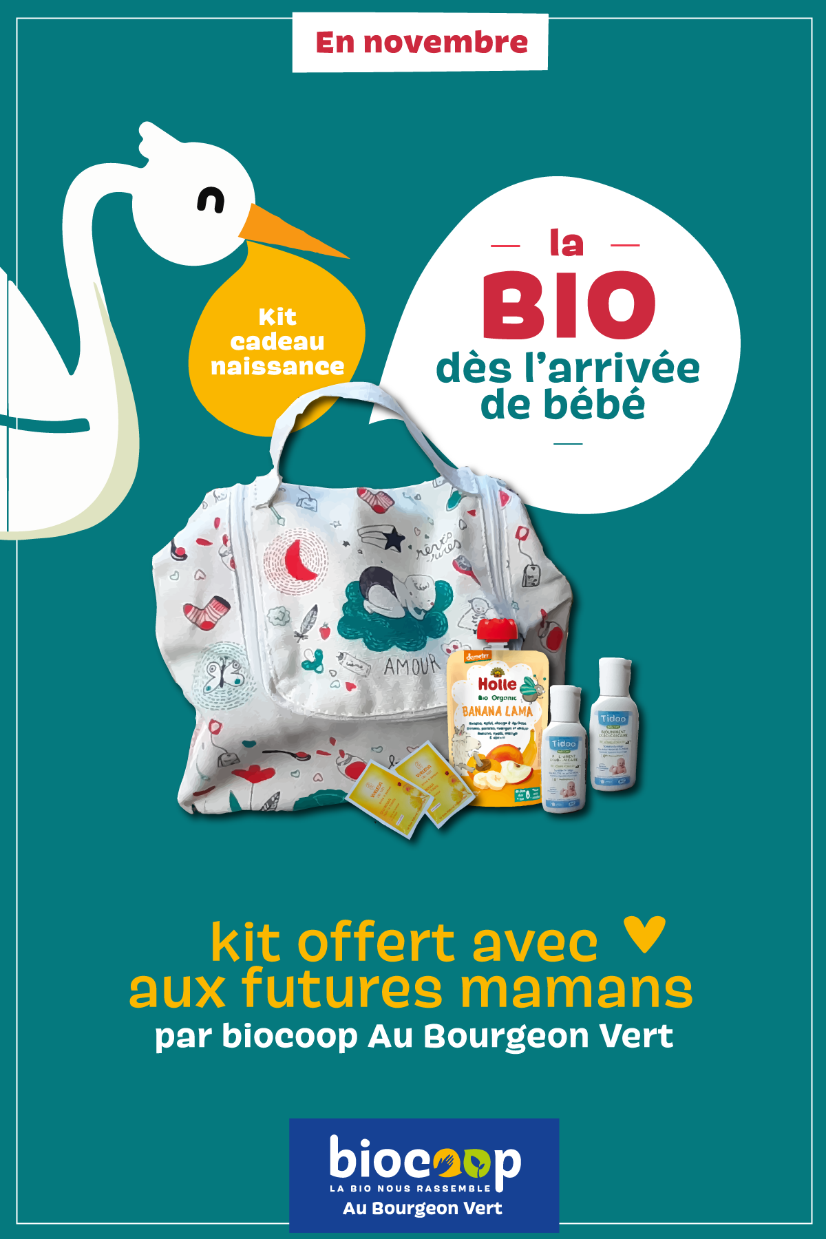 Un kit de naissance offert aux futures mamans bio