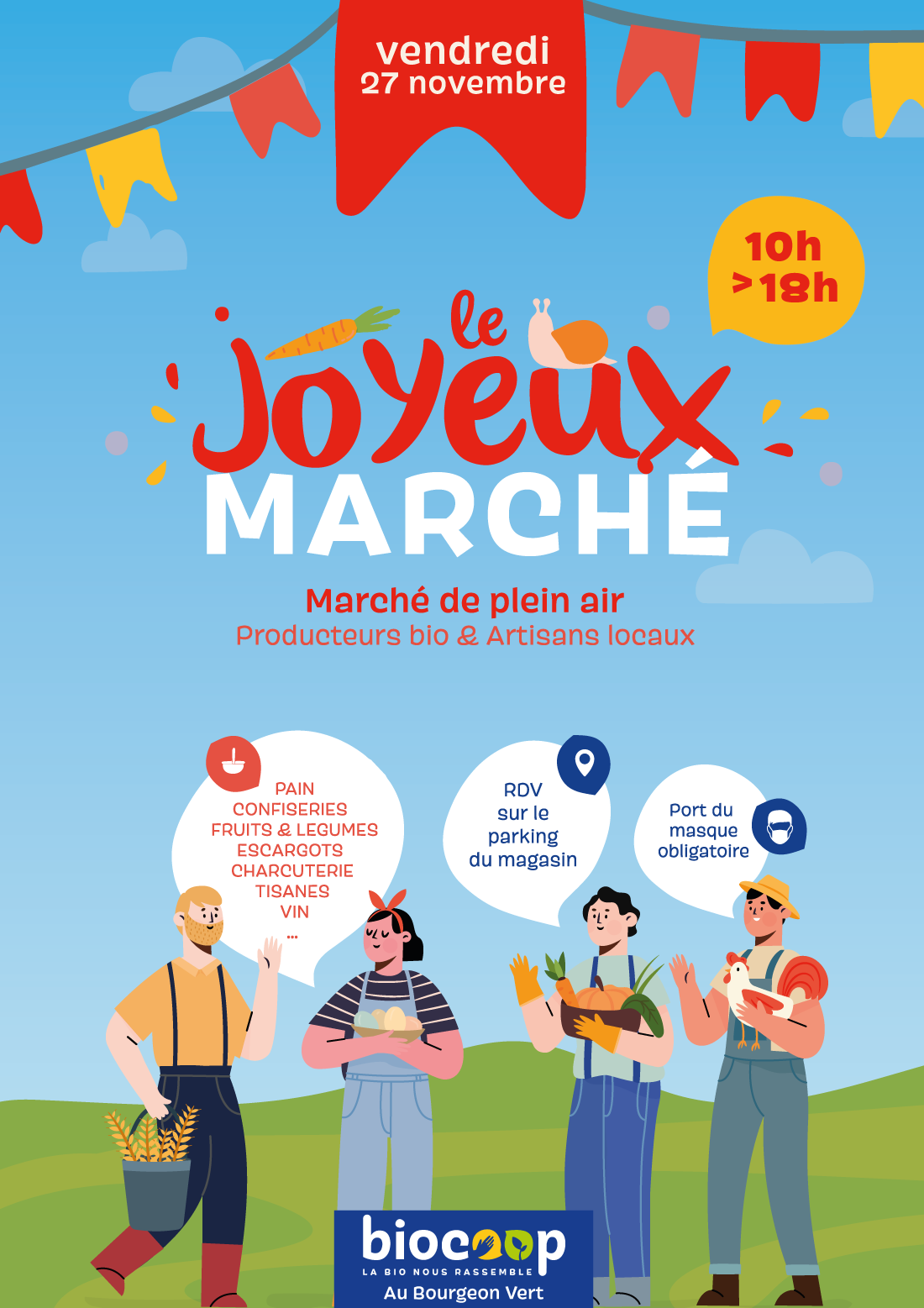 Un Joyeux Marché le 27 novembre de 10h à 18h