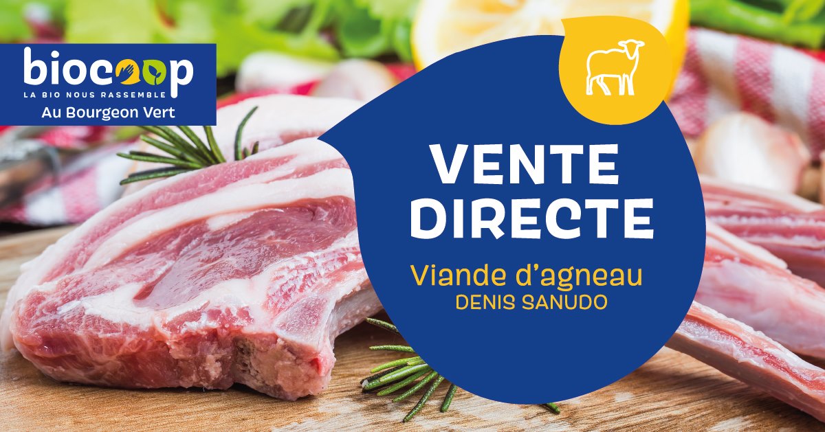 Réservation colis + vente directe de viande d'agneau bio locale