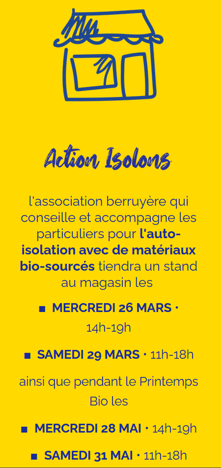 ACTIONS ISOLONS - accompagnement à l'auto-isolation bio-sourcée [STAND] 