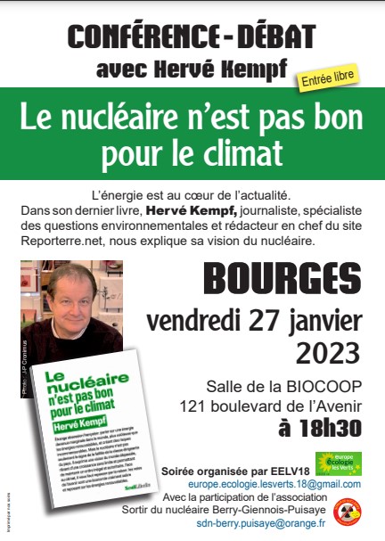 [Conférence-Débat] Le nucléaire n'est pas bon pour le climat - Hervé KEMPF