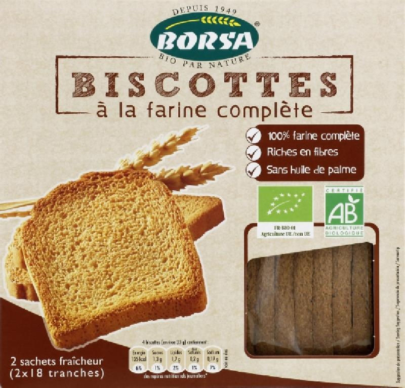 Biscottes complètes 300g