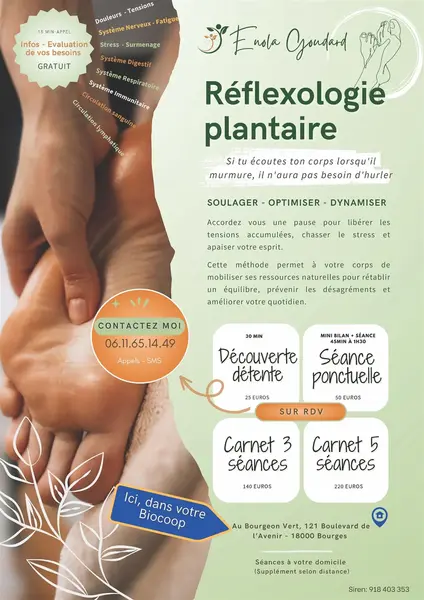 Des séances de réflexologie au 121 ! Des séances de réflexologie au 121 !